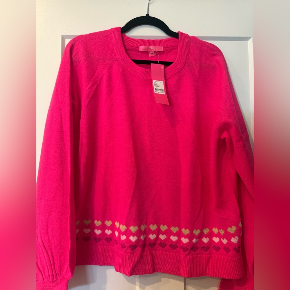 Lilly Pulitzer Pink Crew Neck Sweater